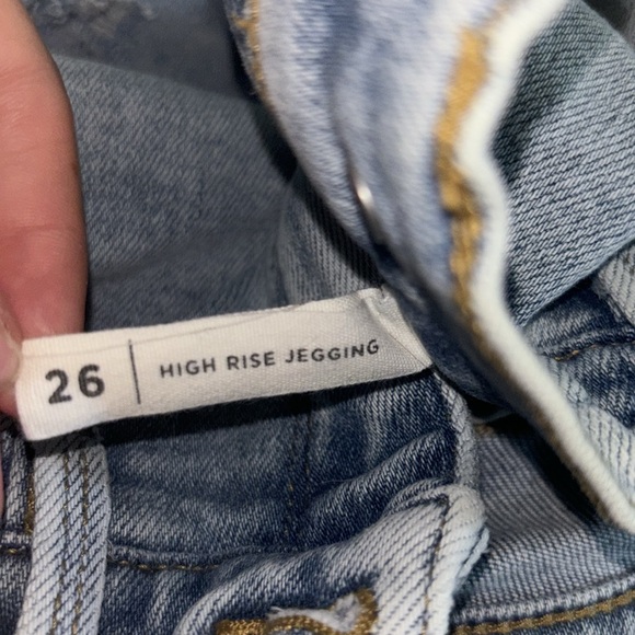 Pacsun high rise skinny jeans w/ rips & ripped ends - Picture 5 of 5